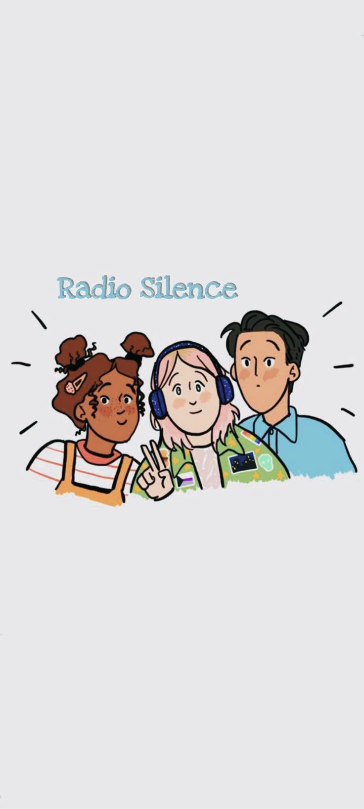 736x1636 Radio Silence Wallpaper (art by Alice Oseman)