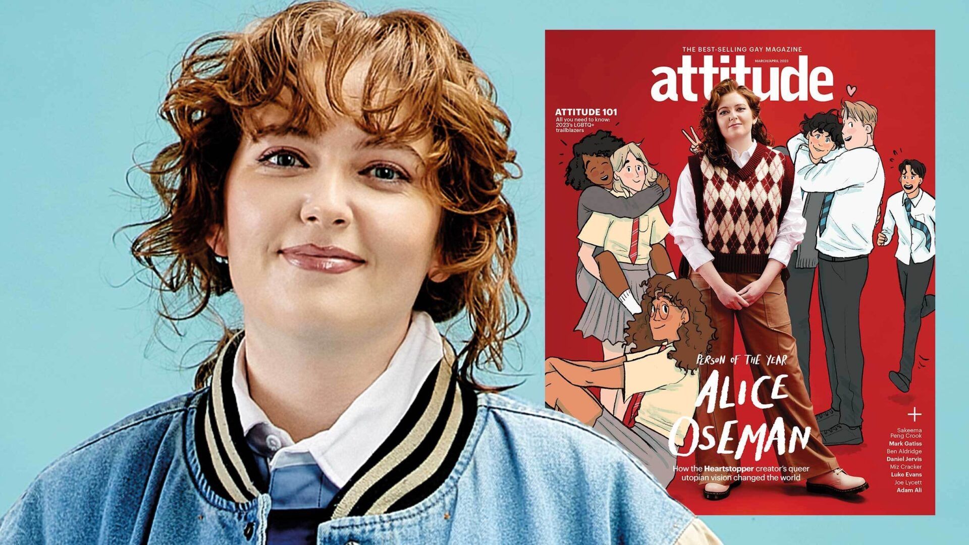 1920x1080 Heartstopper's Alice Oseman illustrates bespoke Attitude cover