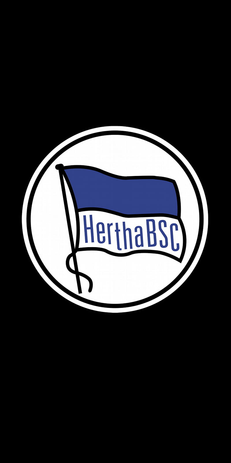 800x1600 Hertha, berlin, soccer, bundesliga, logo, HD phone wallpaper