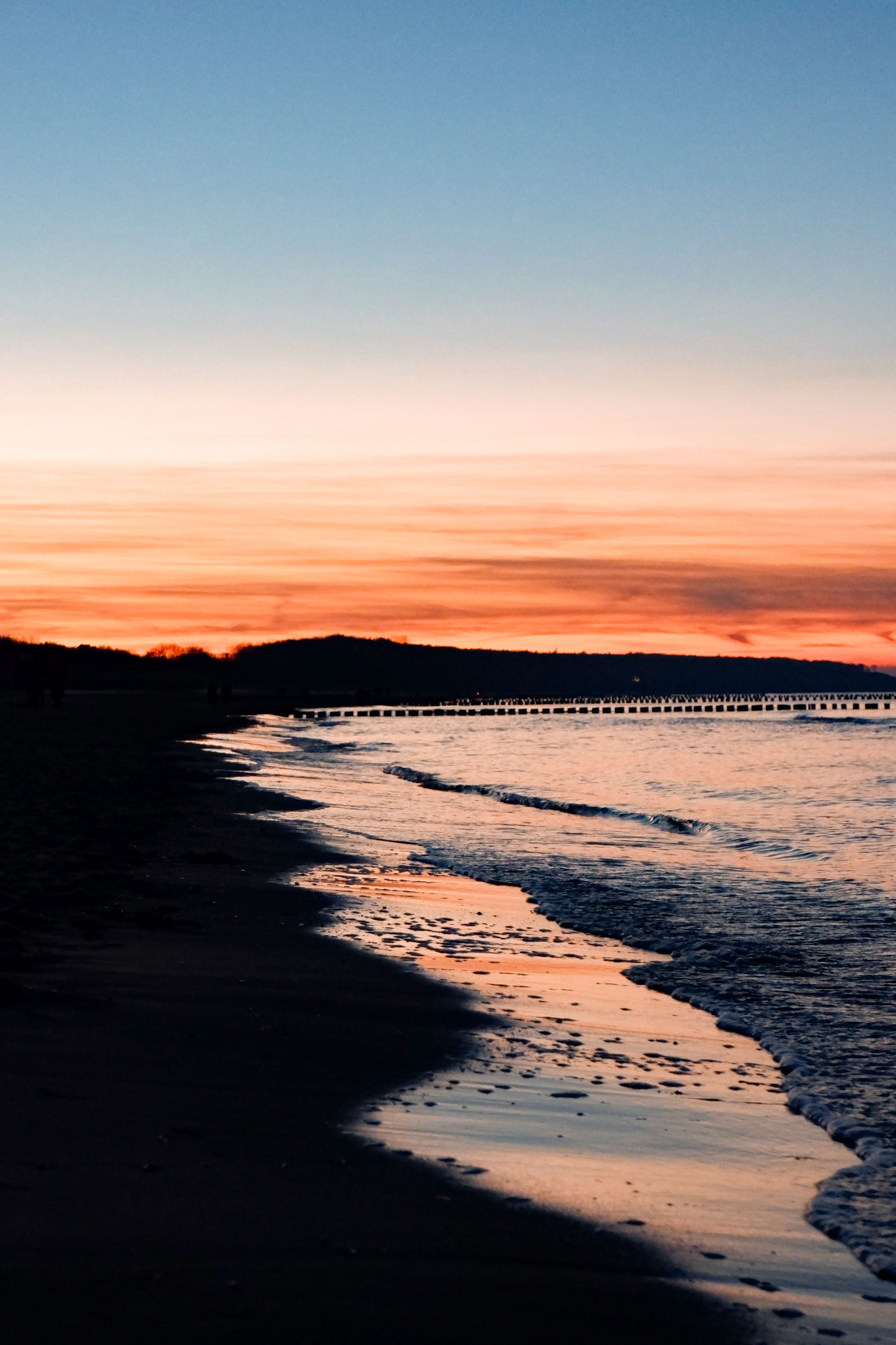 3617x5426 Stunning Sunset Beach in Rostock, Germany · Free