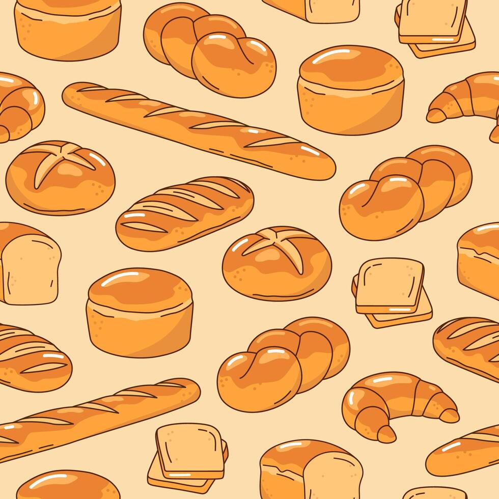 980x980 Pain, Boulangerie Main Tiré Illustrations, Sans Couture Arrière Plan, Modèle 39611732 Art Vectoriel Chez Vecteezy