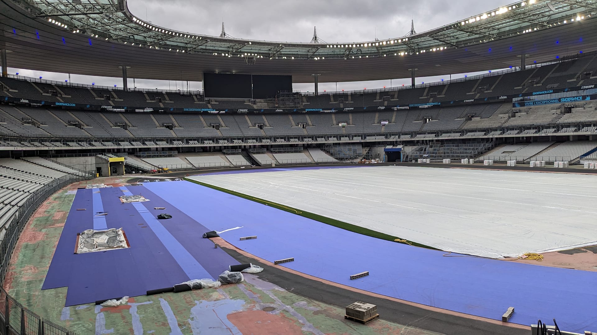 1920x1080 Paris 2024: The Stade De France Is Preparing A Purple Track Treatment For The Athletes