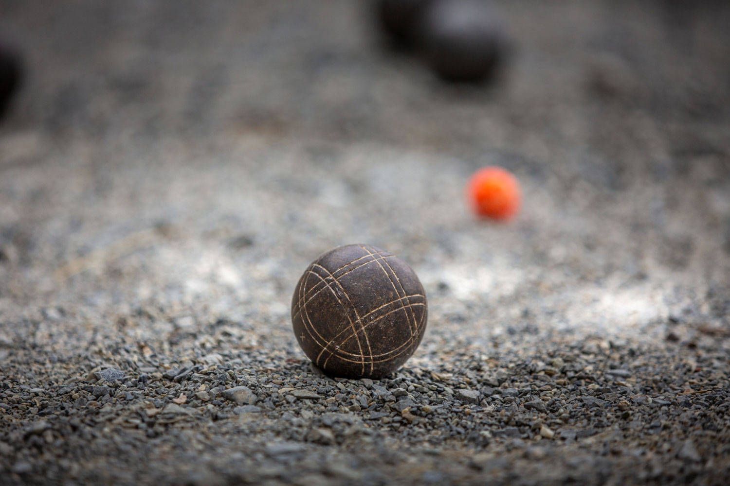 1500x1000 Download Bocce Ball Gray Aesthetic On Sand Wallpaper