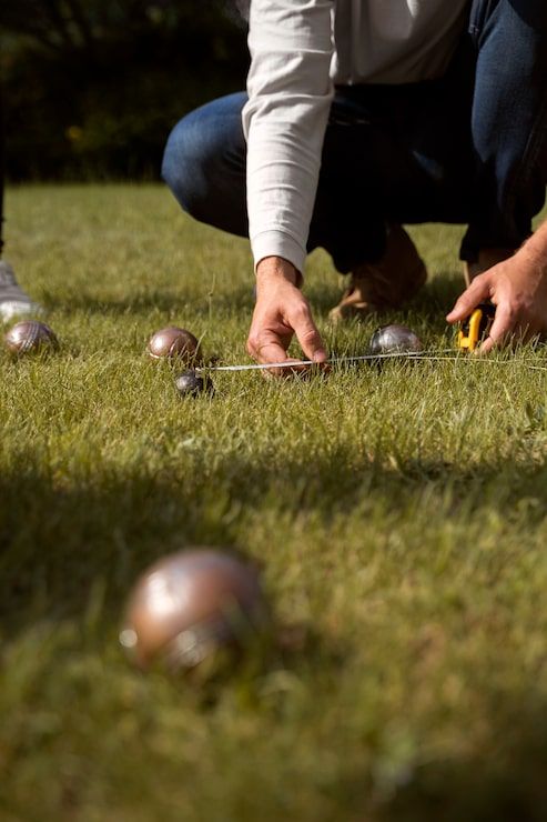 493x740 Playing petanque Image