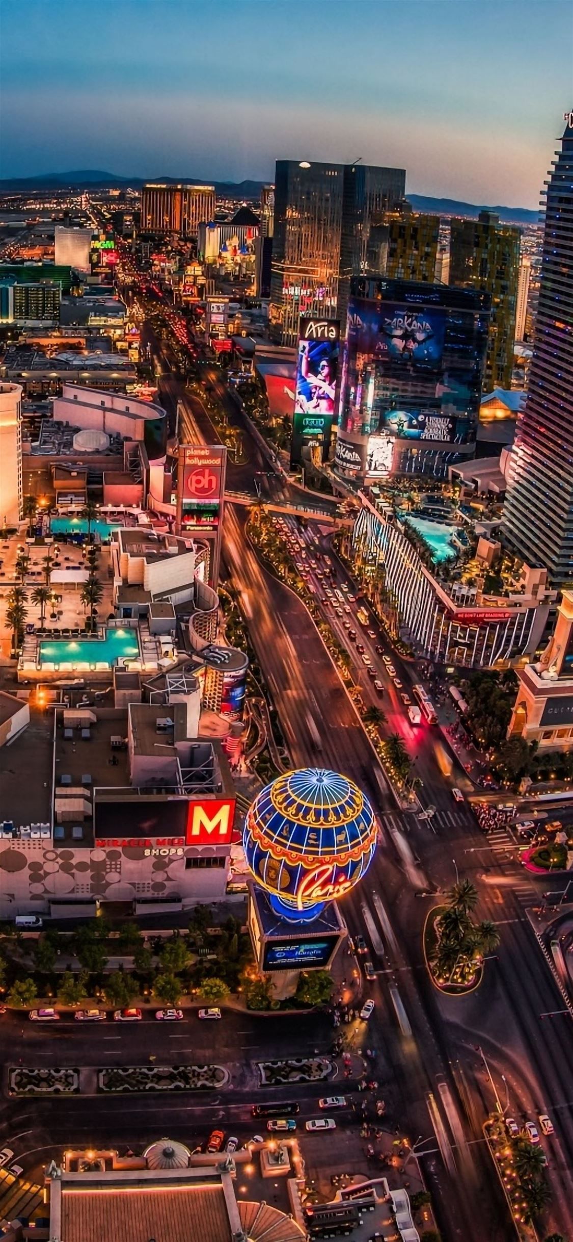 1125x2436 Las Vegas Casino iPhone Wallpaper Free Download