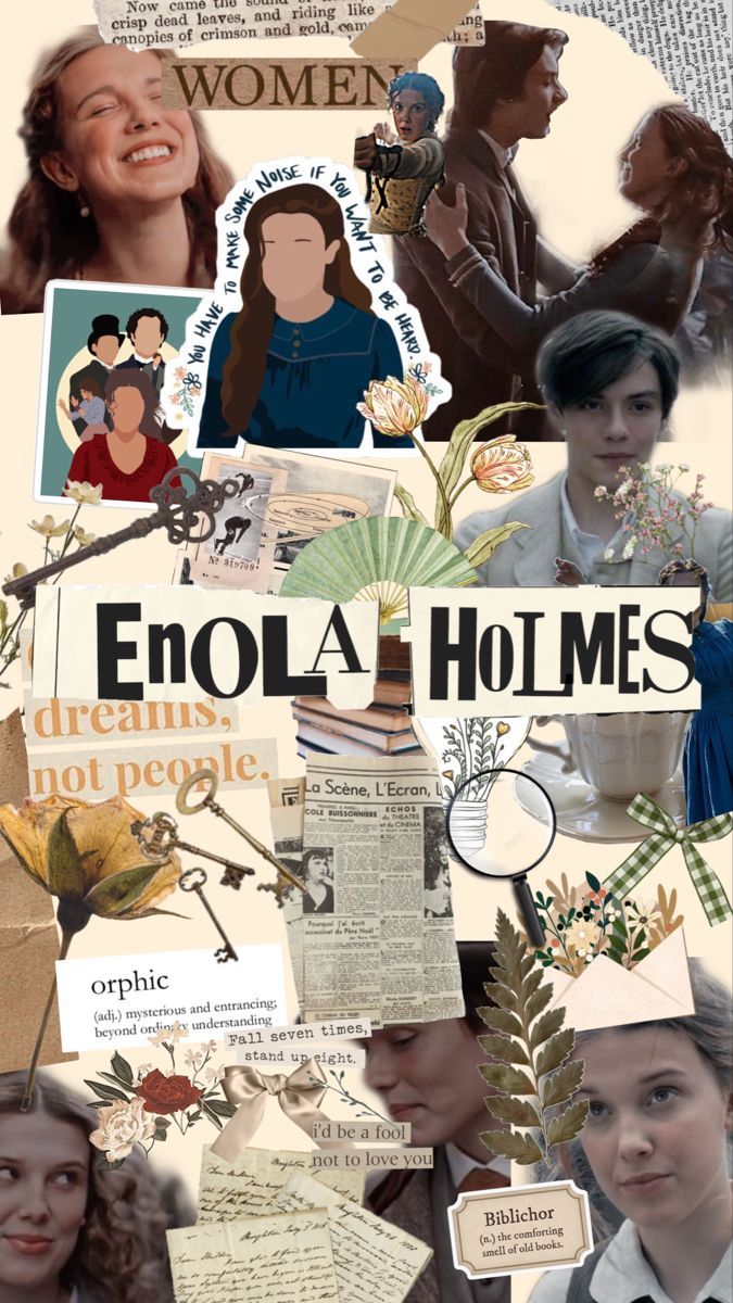675x1200 Enola Holmes aesthetic wallpaper