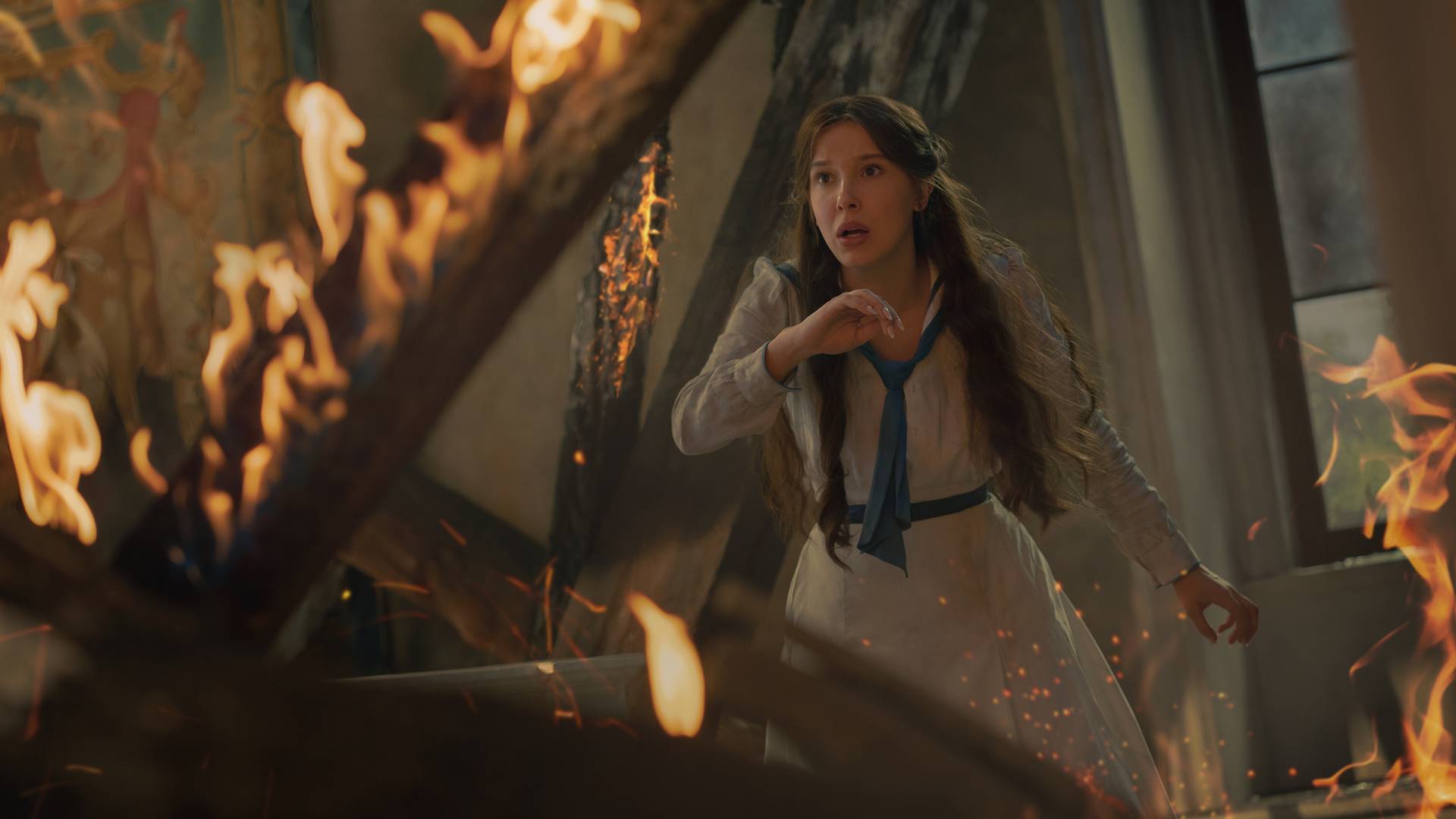 1920x1080 Henry Cavill and Stranger Things' Millie Bobby Brown feature in fiery new look at Enola Holmes 3