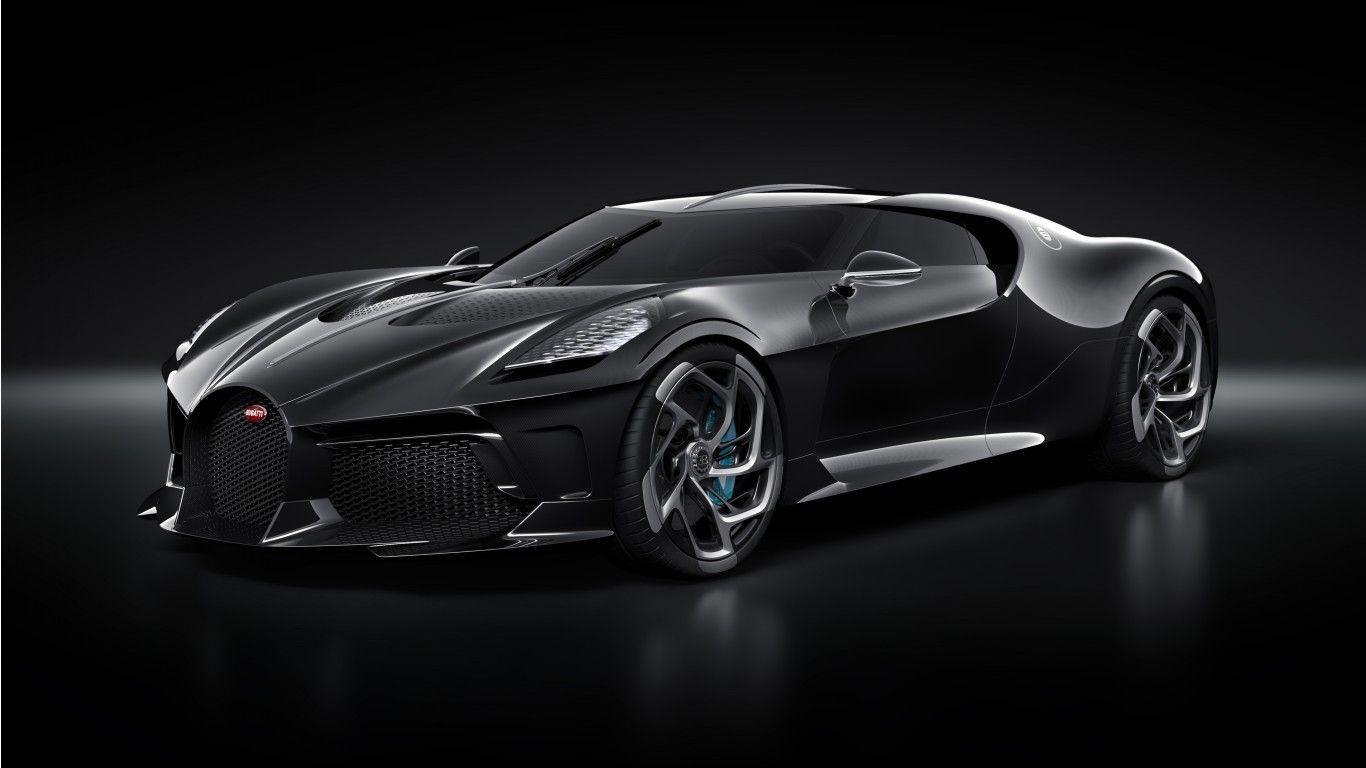 Hình nền 4K của Bugatti La Voiture Noire 2019 1366x768.  Hình nền xe hơi HD