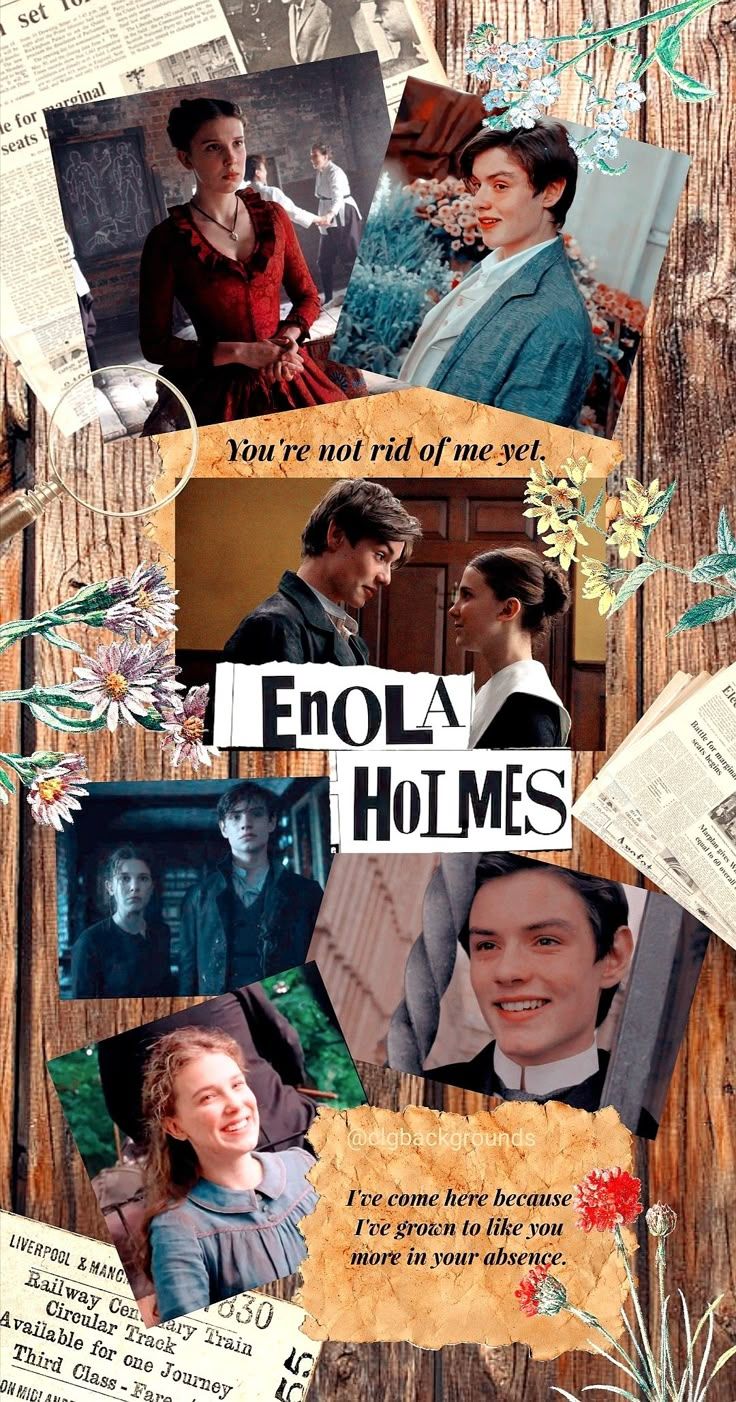 736x1402 Enola Holmes phone wallpaper