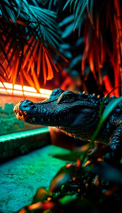422x740 Crocodile attack Image