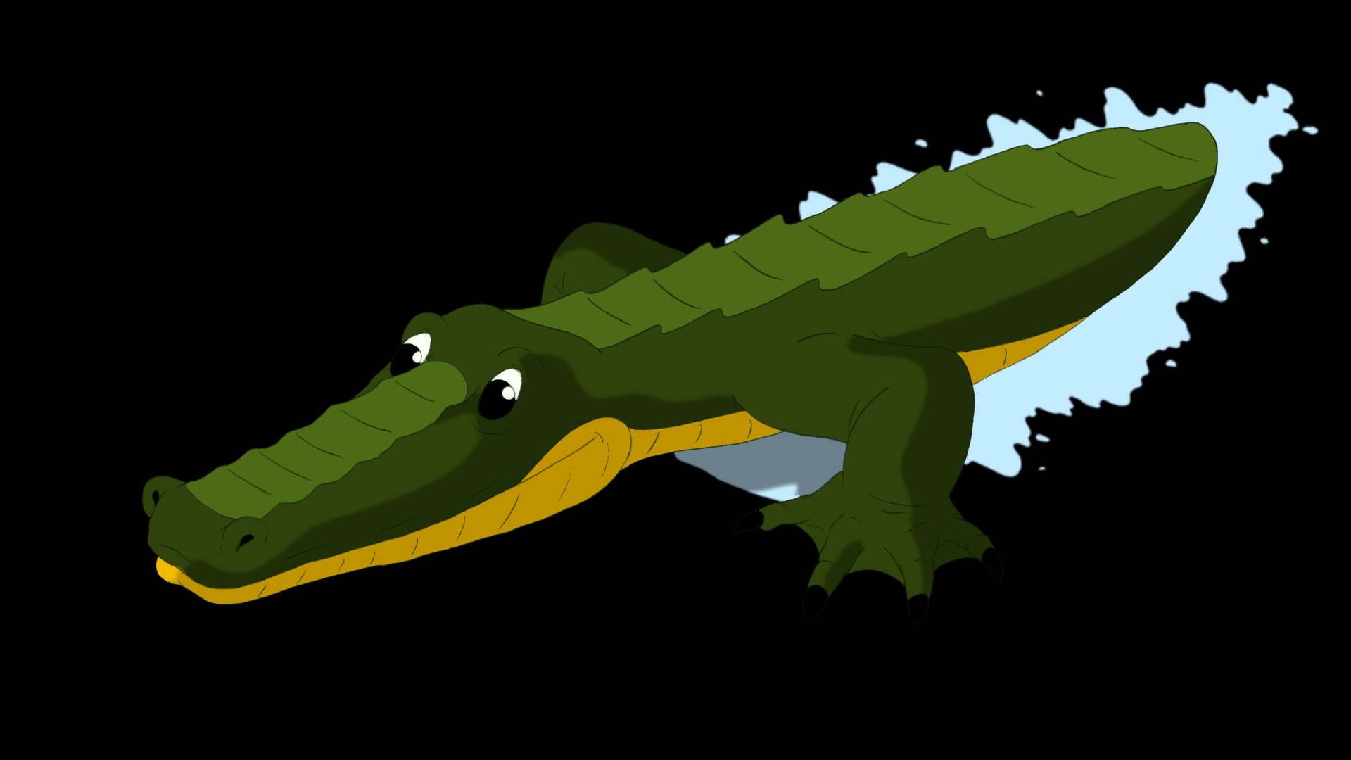 1920x1080 Download 21 Crocodile Attack Motion Background