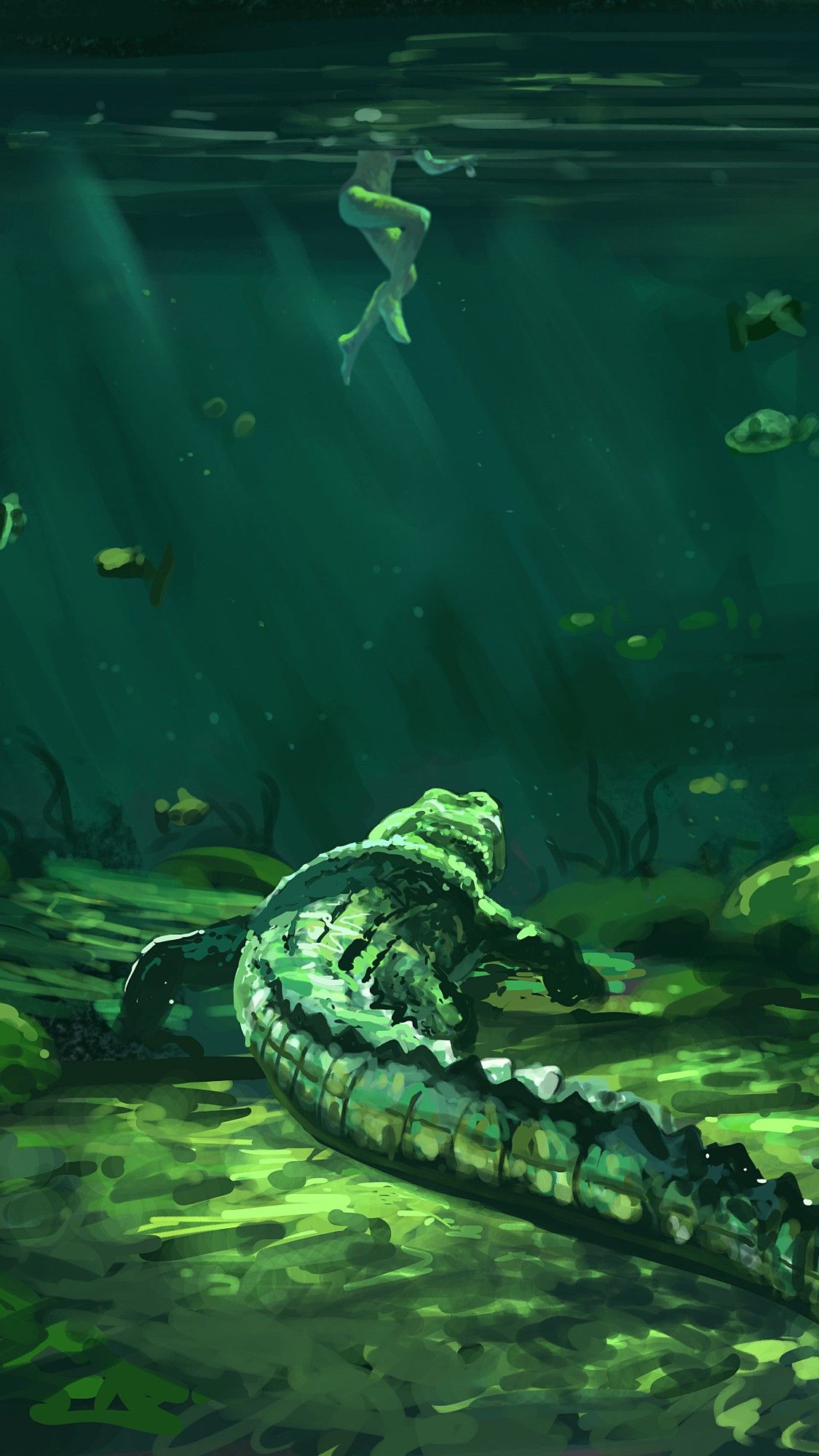 1125x2000 cool phone wallpaper crocodile attack 4K Wallpaper. Best 4K Wallpaper for Computers