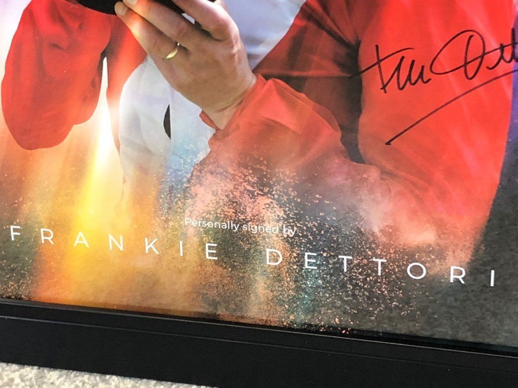 1024x768 Frankie Dettori Signed Horse Racing Picture Montage