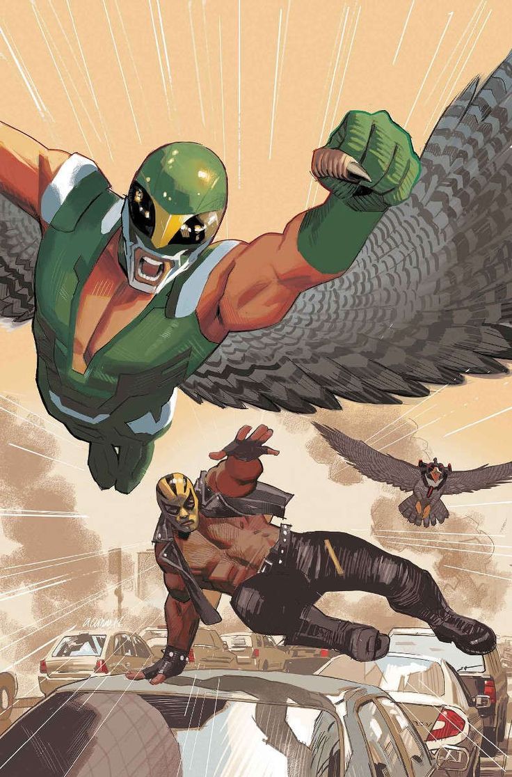 736x1116 Falcon (Joaquin Torres) and Rage (Elvin Haliday) by Daniel Acuña