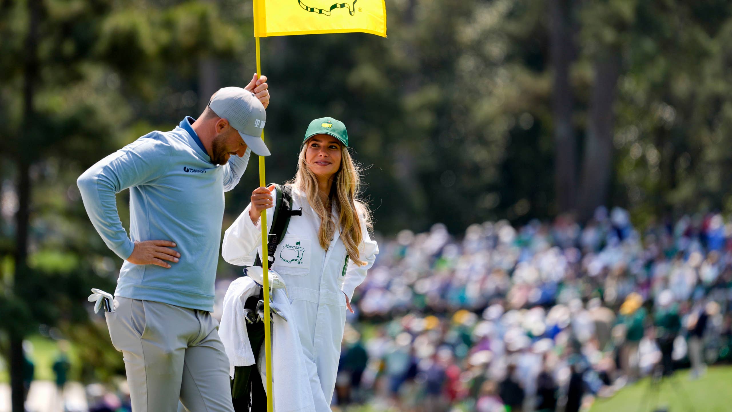 2560x1440 Wyndham Clark Debuts Girlfriend Emily Tanner at 2026 Masters's Journal