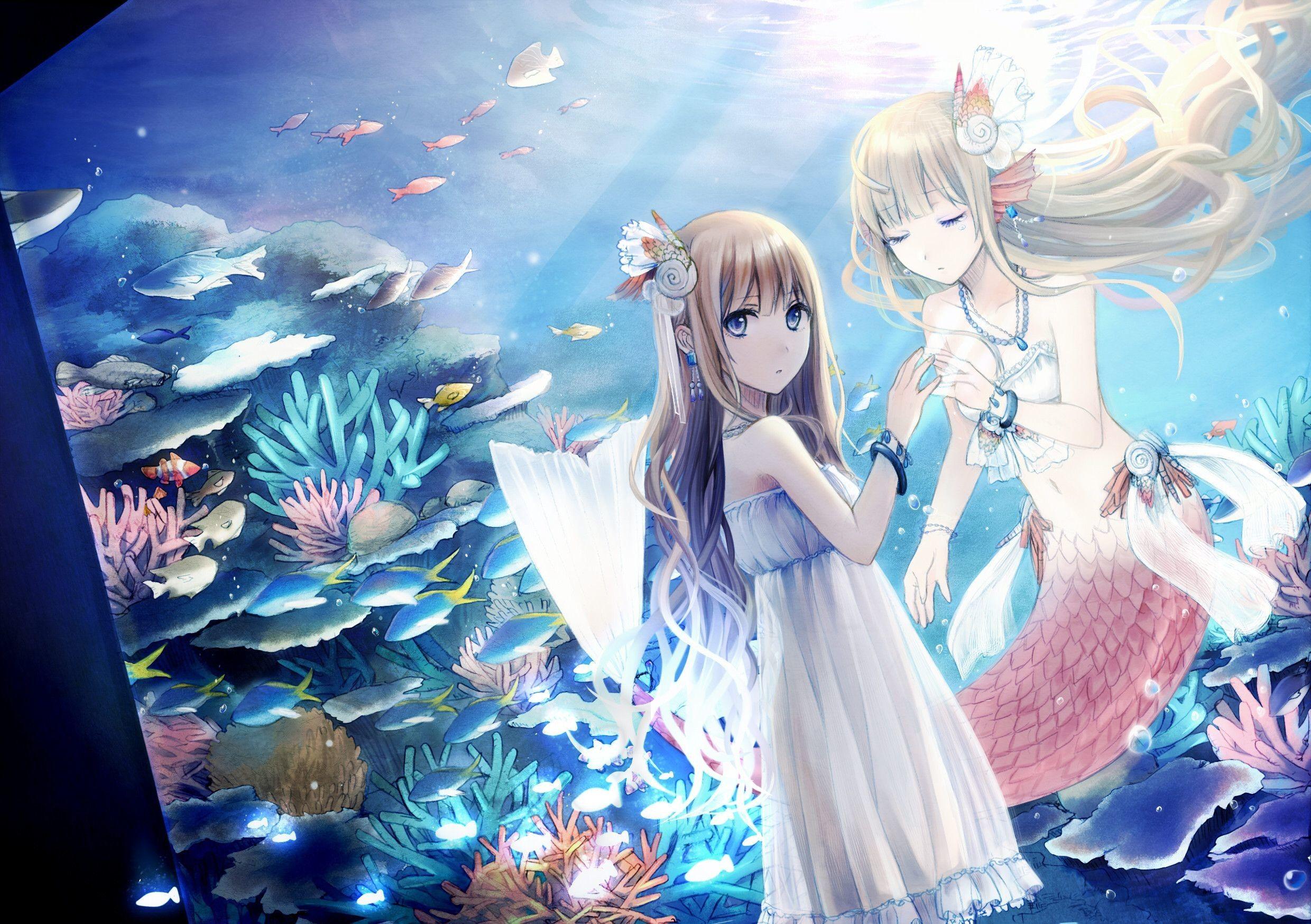 2480x1748 Anime Mermaid Wallpaper