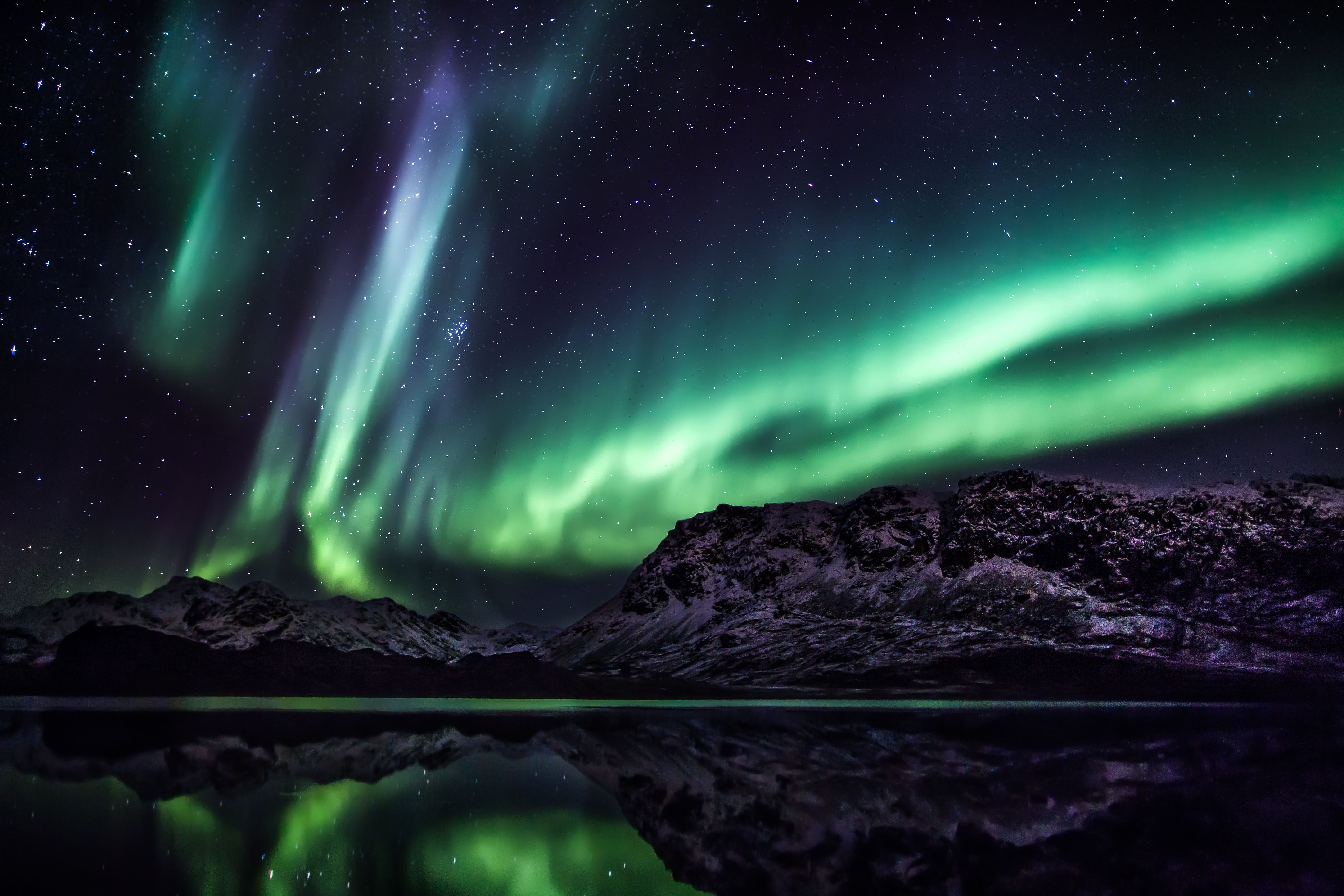 5674x3783 Wallpaper Greenland, Aurora, Travel, Arctic Circle, Nature, Background Free Image