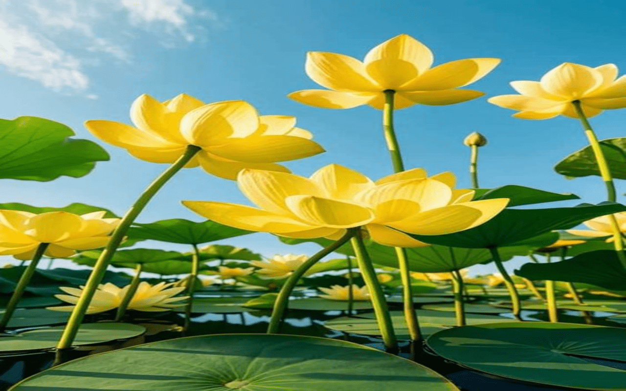1280x800 Yellow lotus wallpaper Web Store