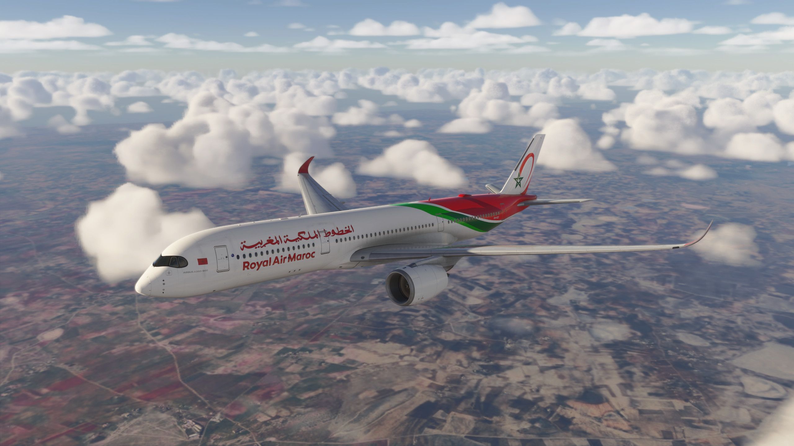 2560x1440 Airbus A350 Royal Air Maroc (Fictional) Liveries for MSFS