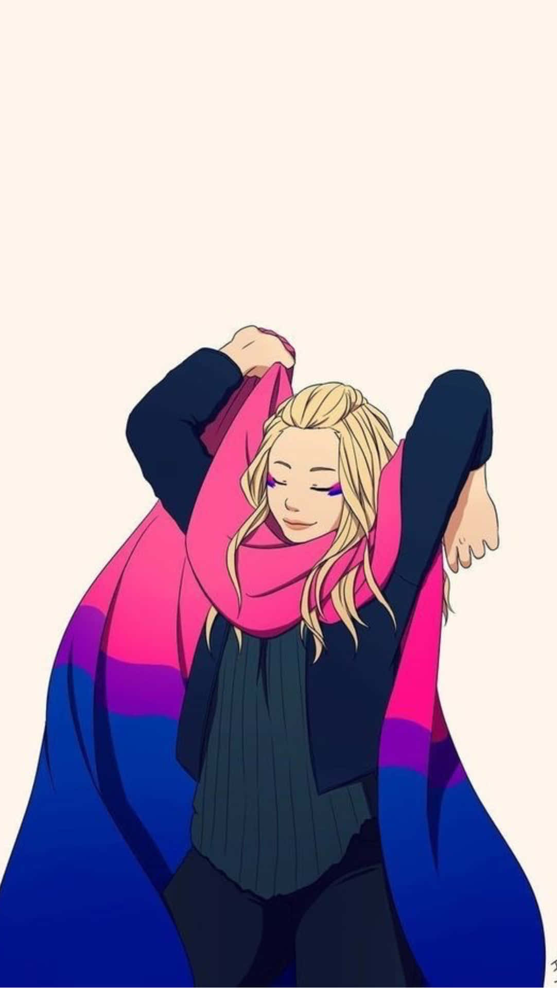 1082x1920 Download LGBT Couples Celebrating Pride in Anime Wallpaper