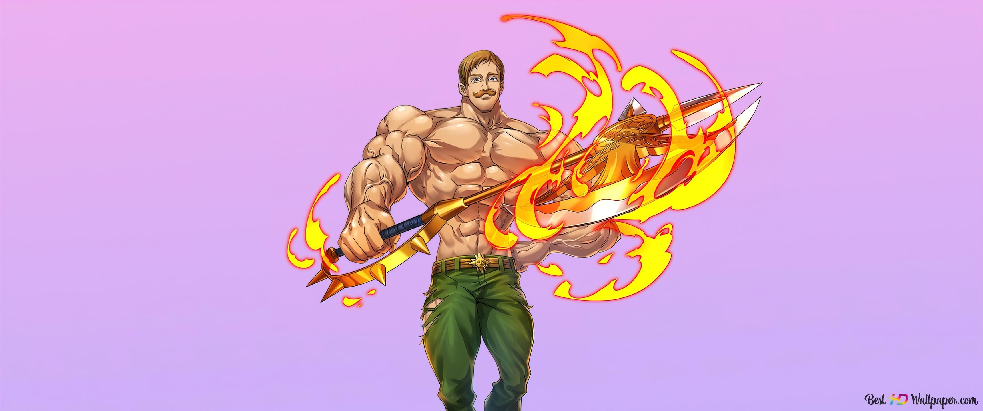 3440x1440 The Seven Deadly Sins : Lion's Pride Escanor 4K wallpaper download
