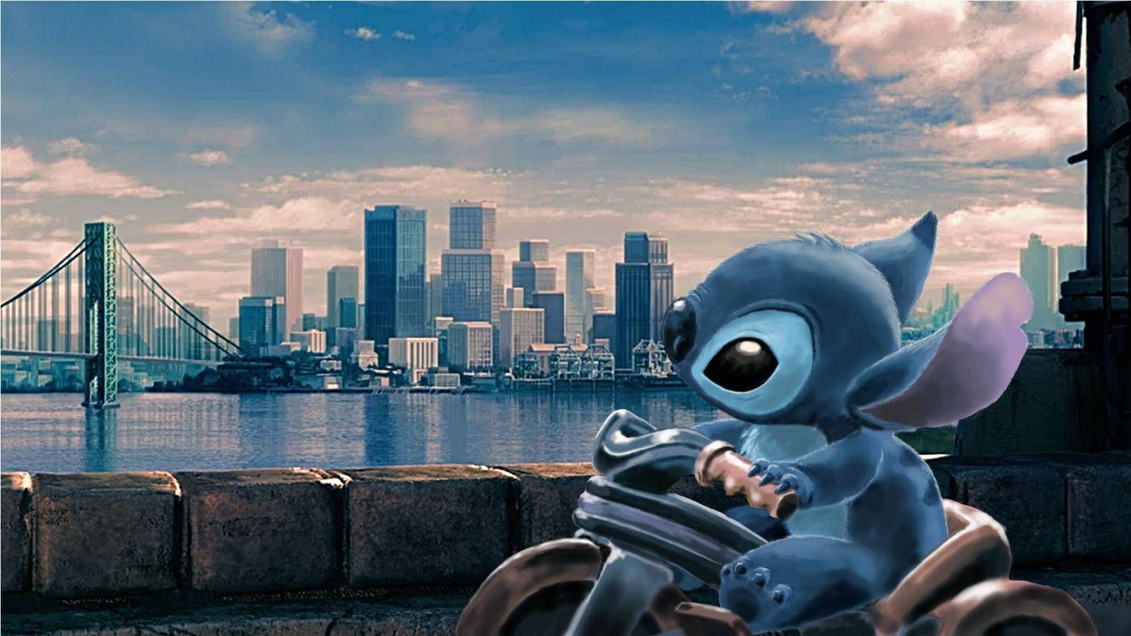 1600x900 Stitch 3D Wallpaper