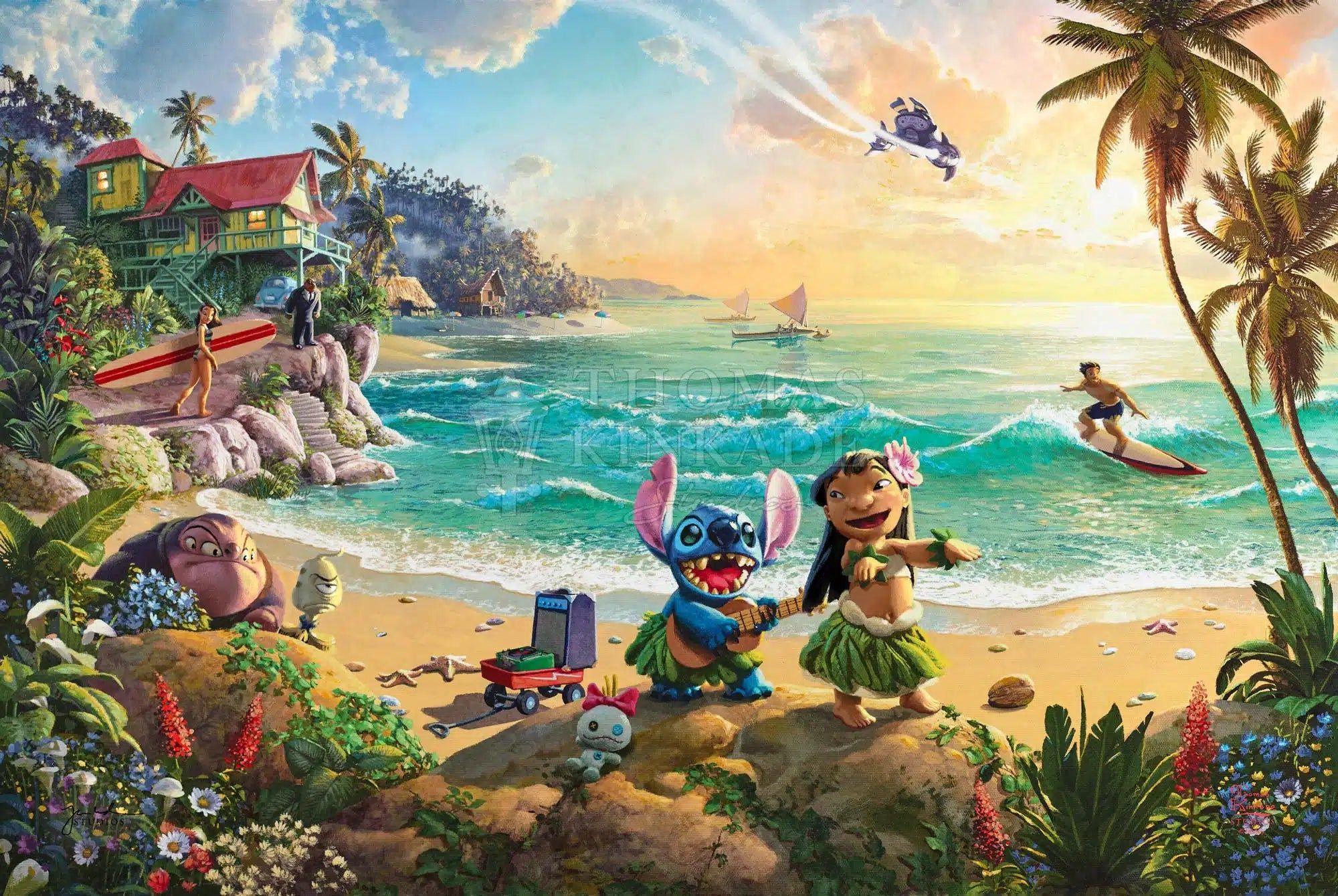 2000x1339 Shop Disney Lilo & Stitch From Thomas Kinkade Studios
