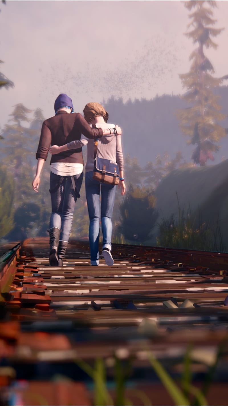 800x1423 Life Is Strange, chloe, max, HD phone wallpaper