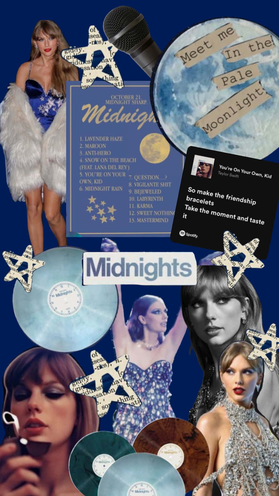 1080x1920 Collage Taylor Swift Aesthetic Wallpaper
