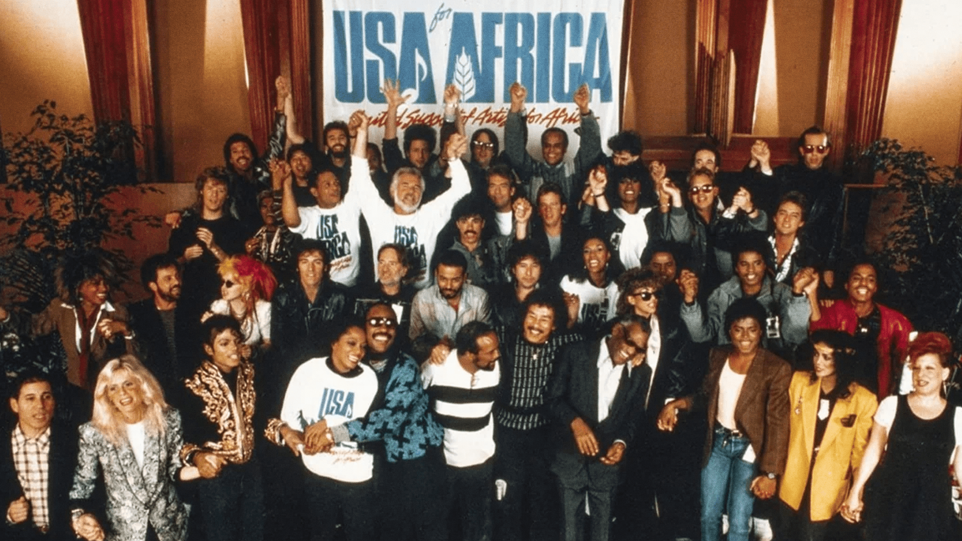 1920x1080 We Are The World': Watch Michael Jackson, Billy Joel and music legends in a show of solidarity