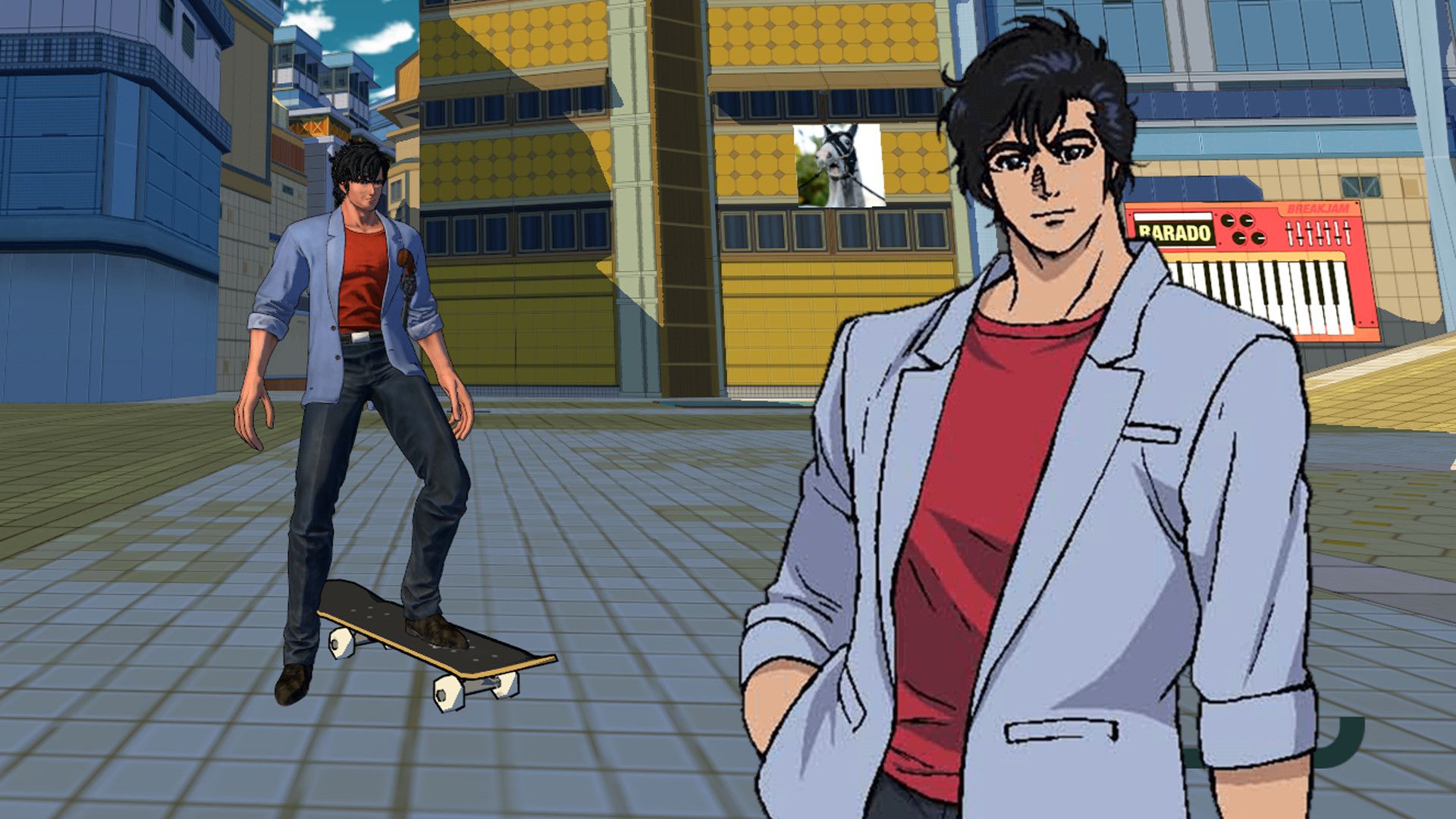 1920x1080 Ryo Saeba (City Hunter) Mod for Bomb Rush Cyberfunk