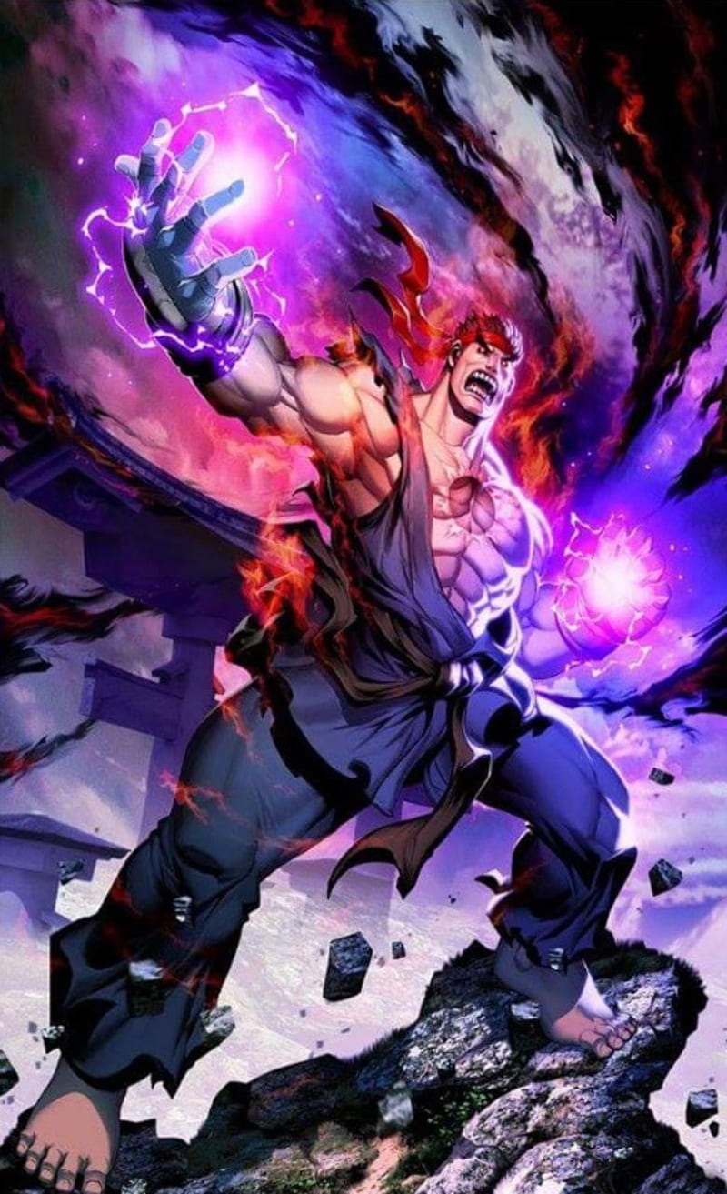 800x1313 Ryo, fighter, game, stree, super, HD phone wallpaper