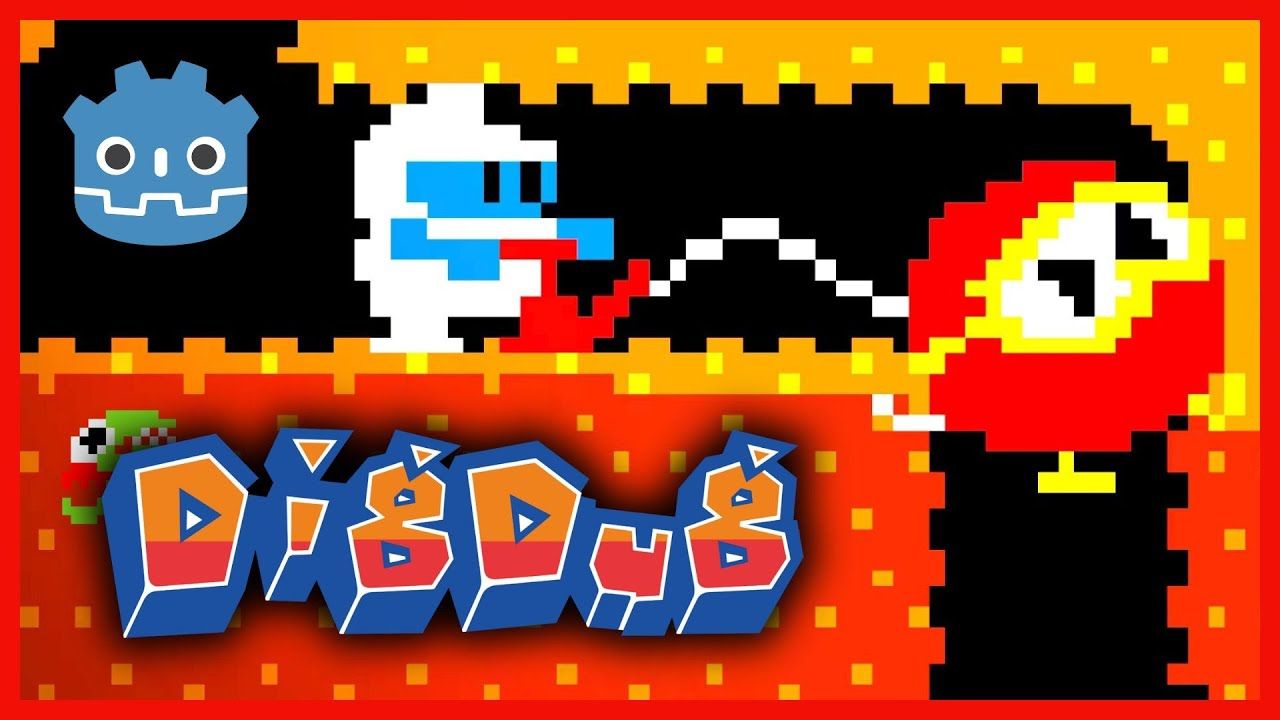 1280x720 I Recreated Dig Dug in Godot