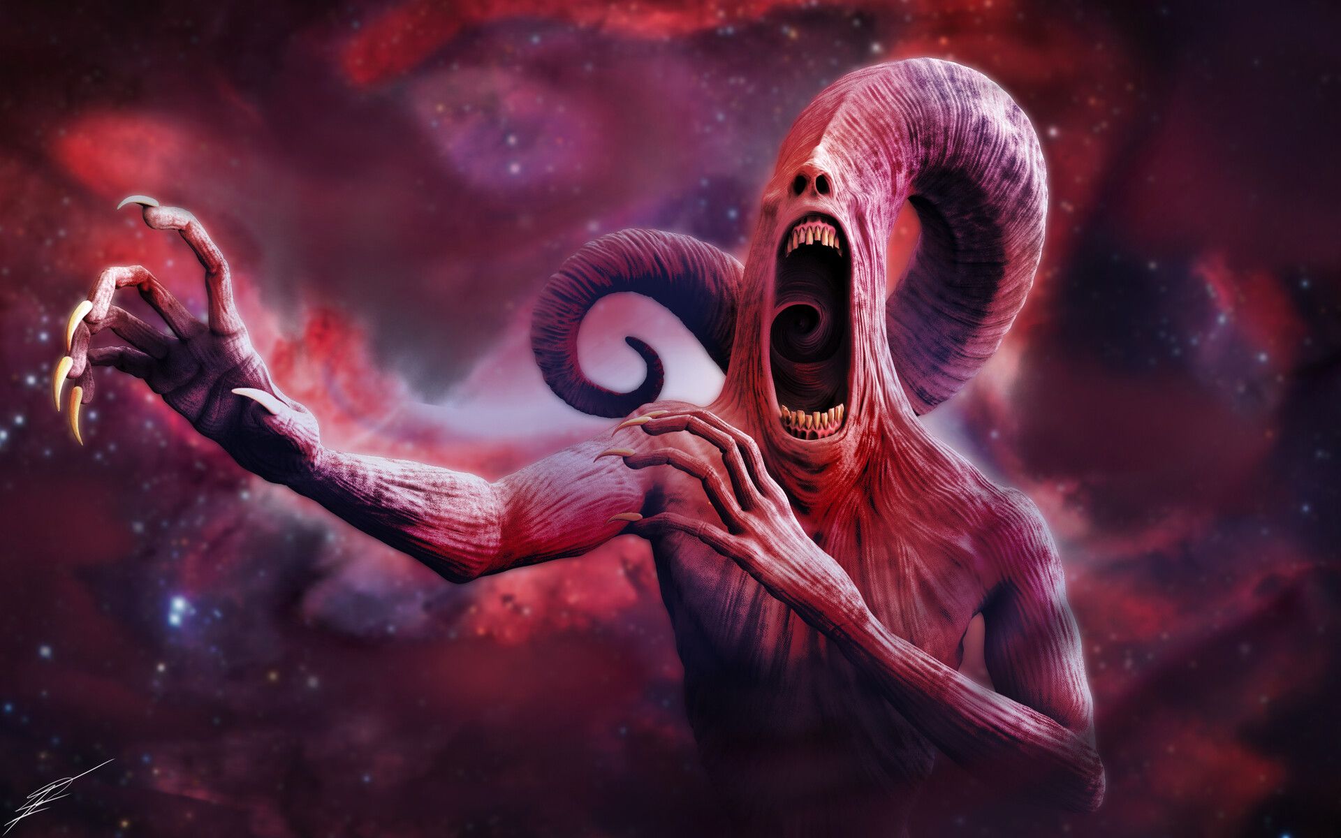 1920x1200 Angel Parra cosmic horror
