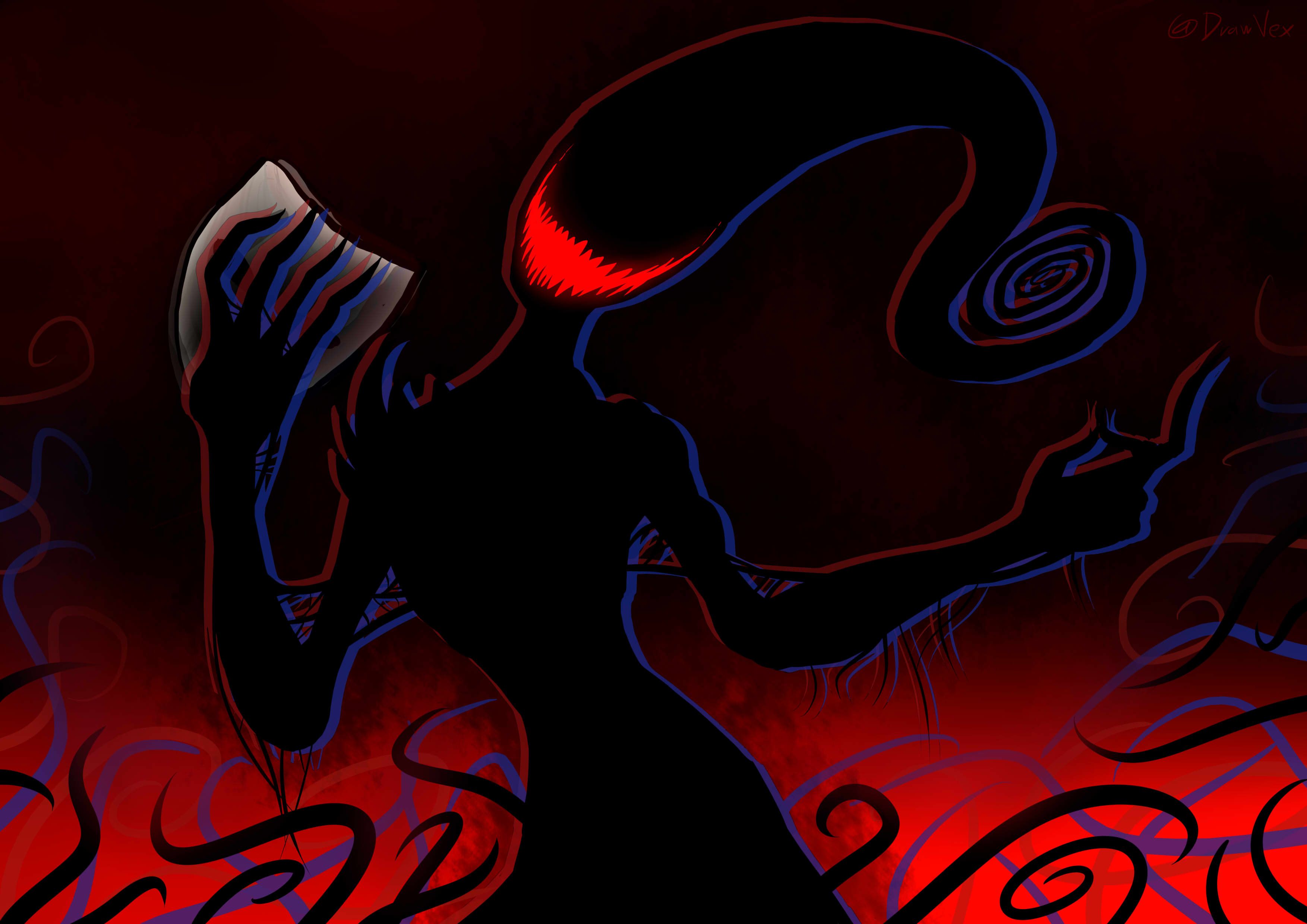 3507x2480 Here is a drawing I did of Nyarlathotep