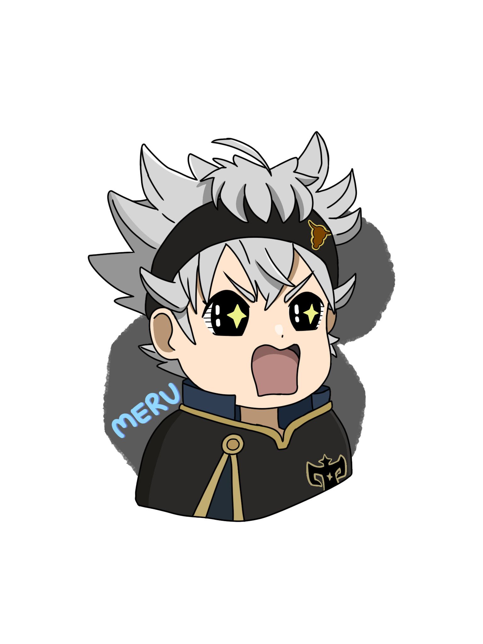 1536x2048 Asta (Black Clover) Chibi Fanart [Inktober 2023 Day 12]