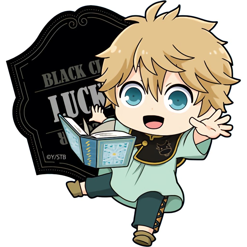 1024x1024 Black Clover Chibi stickers Waterproof Sticker / Regular Sticker 【 Anime Sticker】