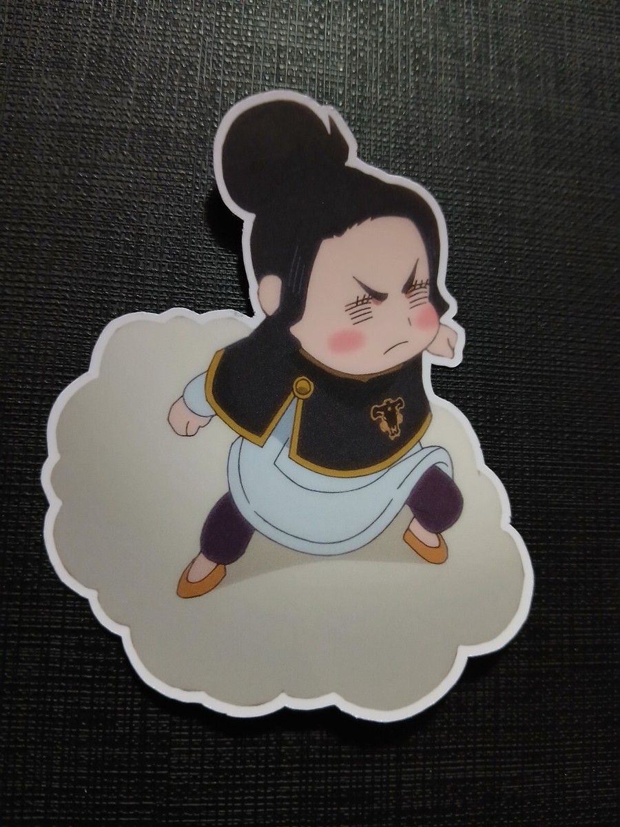 900x1200 Charmy Pappitson with Cloud Black Clover Glossy Sticker Anime Waterproof!