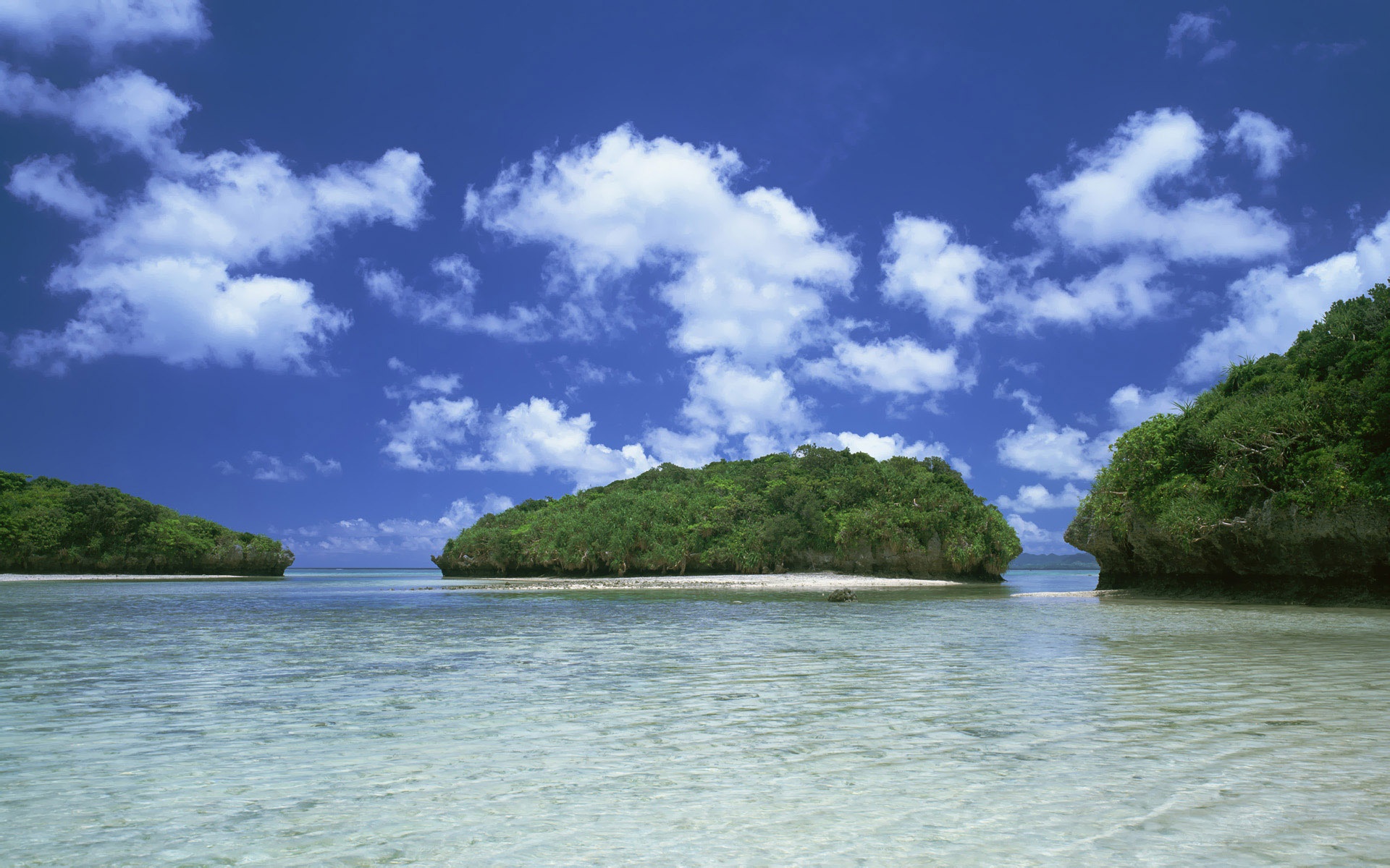 1920x1200 Wallpaper sea, clouds, the ocean, island, Japan, Okinawa for mobile and desktop, section природа, resolution 1920x1200