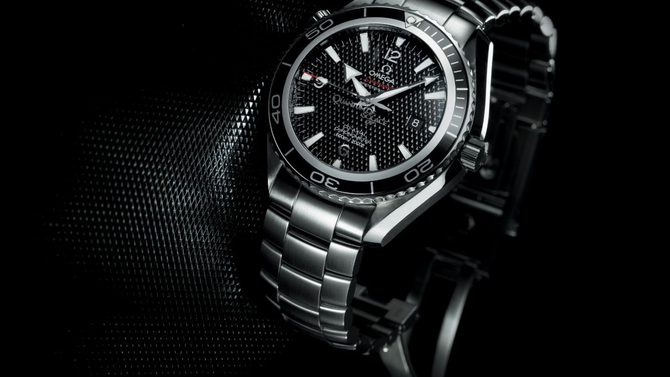 1333x750 Wallpaper Omega Planet Ocean, Omega Sa, Watch, Omega Speedmaster, Analog Watch, Background Free Image