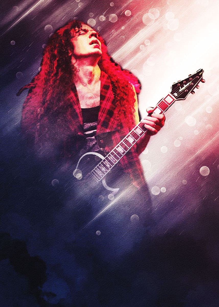 857x1200 Marty Friedman is a guitar de pared para sala de estar y dormitorio, impresiones sobre lienzo, 1 pieza enmarcada o sin marco, para mujeres y hombres 16 x 24