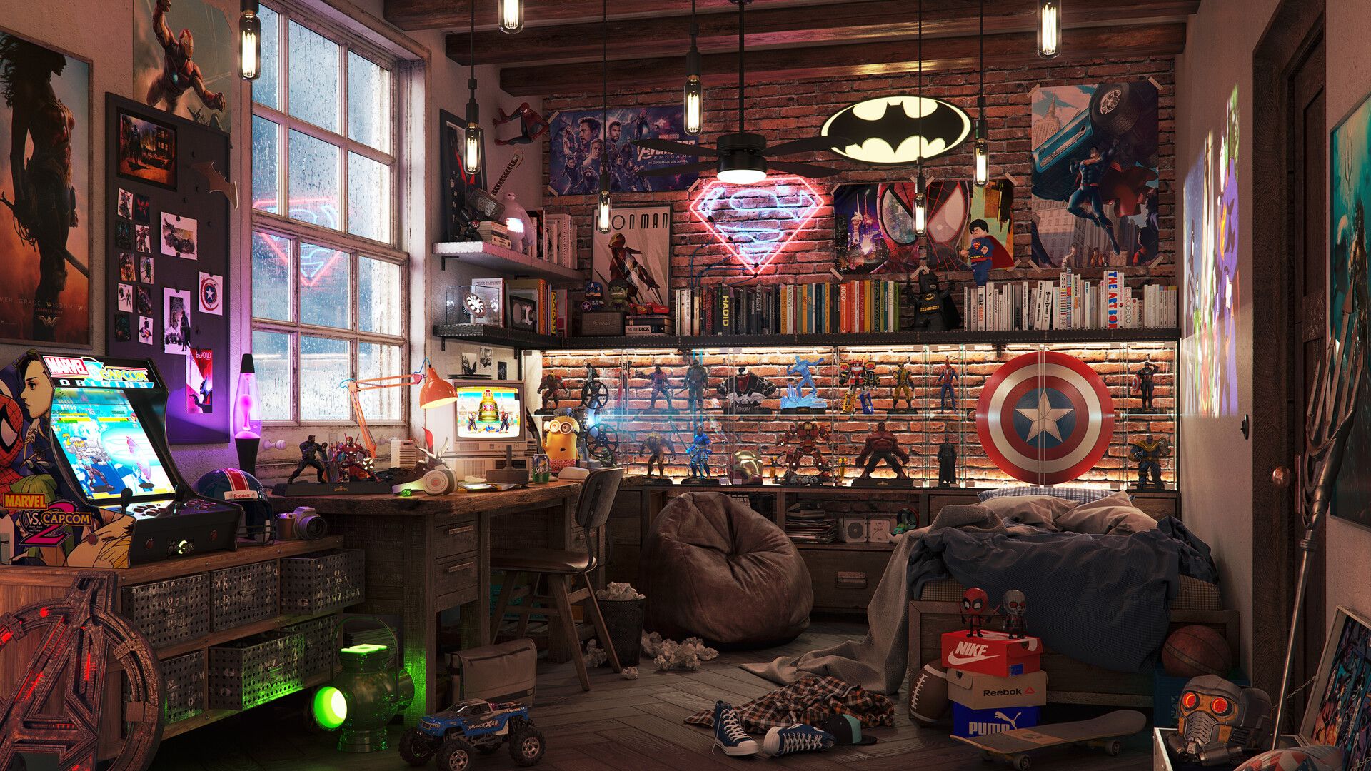 1920x1080 The Room of a Geek (2019)