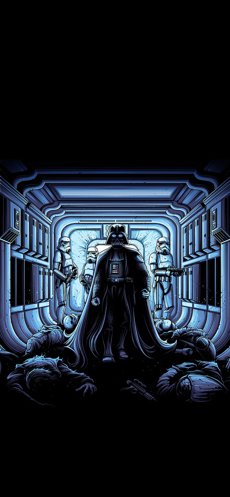 800x1731 DARTH VADER, star wars, dan mumford, iphone, iphone x, geek, HD phone wallpaper