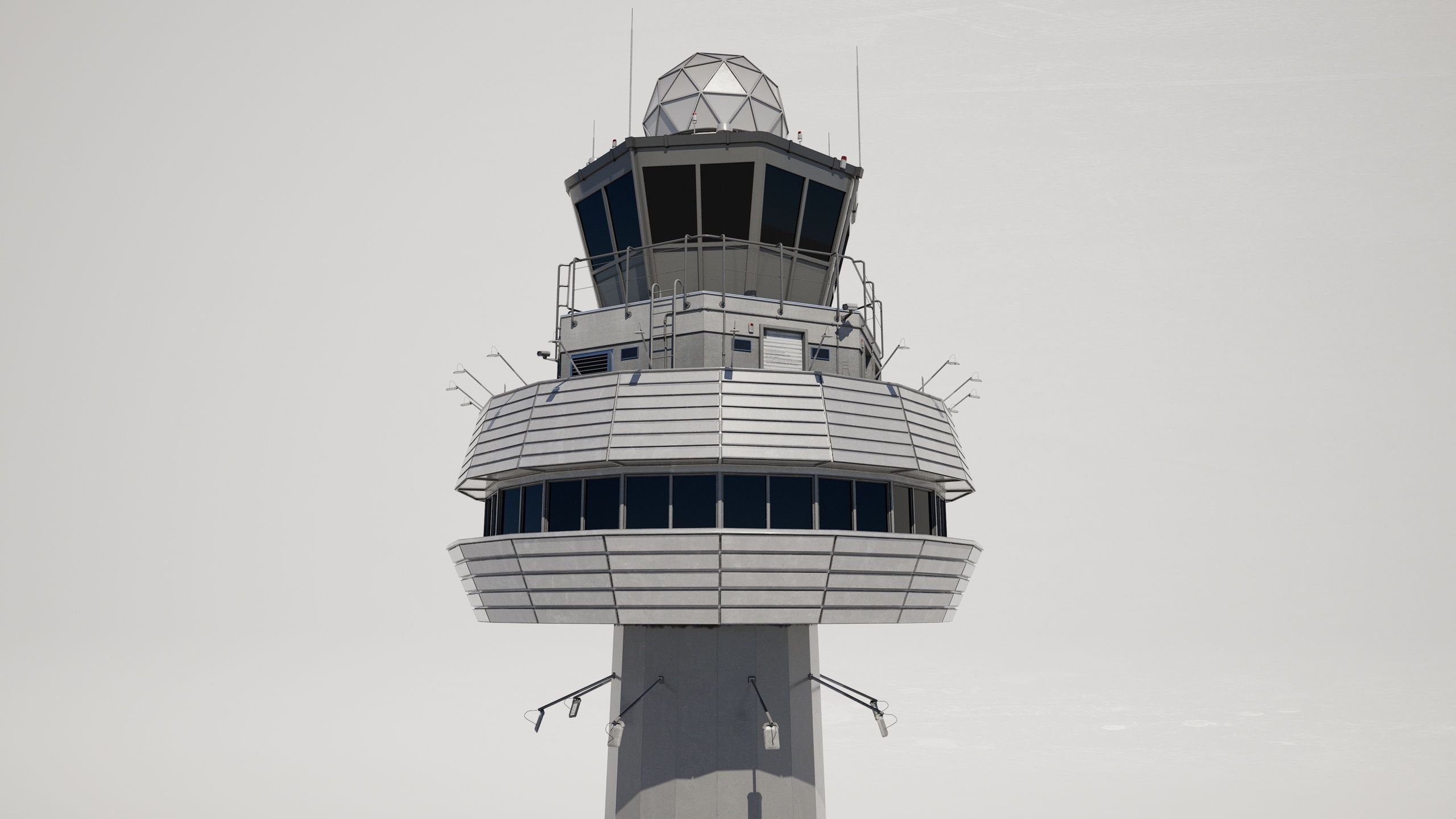 2560x1440 Airport Control Tower