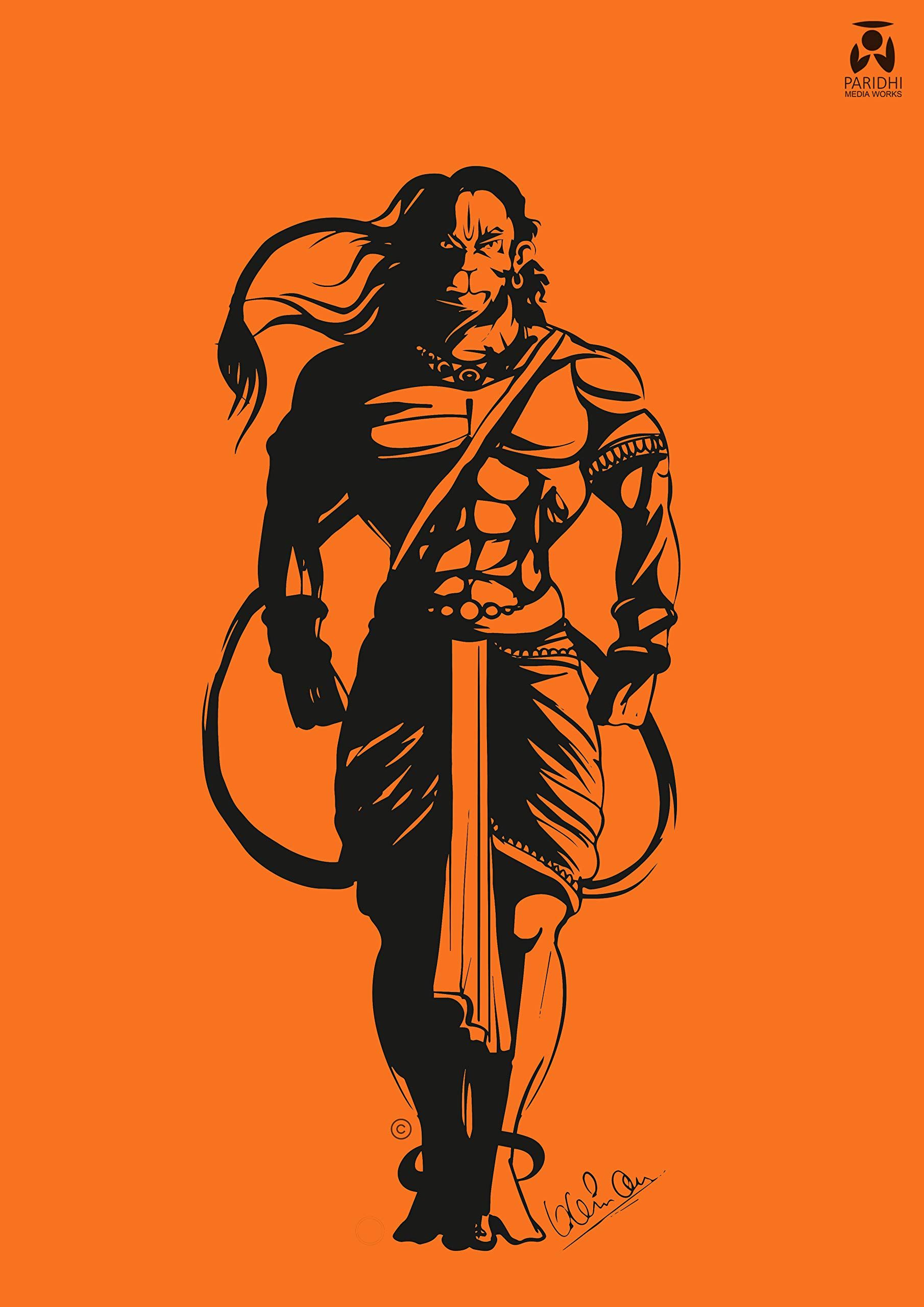 1810x2560 Rudra Hanuman Canvas Print (3 x 2) : Amazon.in: Home & Kitchen