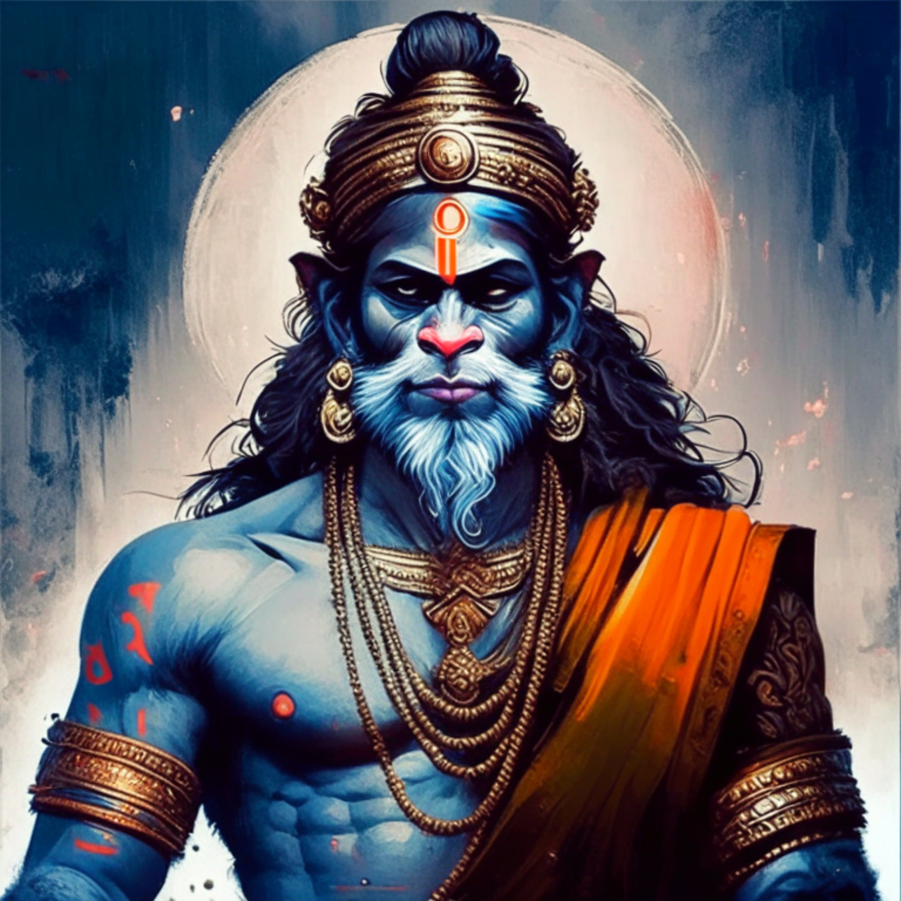 3000x3000 Sri Hanuman Ji Clipart: High Resolution PNG Graphics (commercial Use, Instant Download)