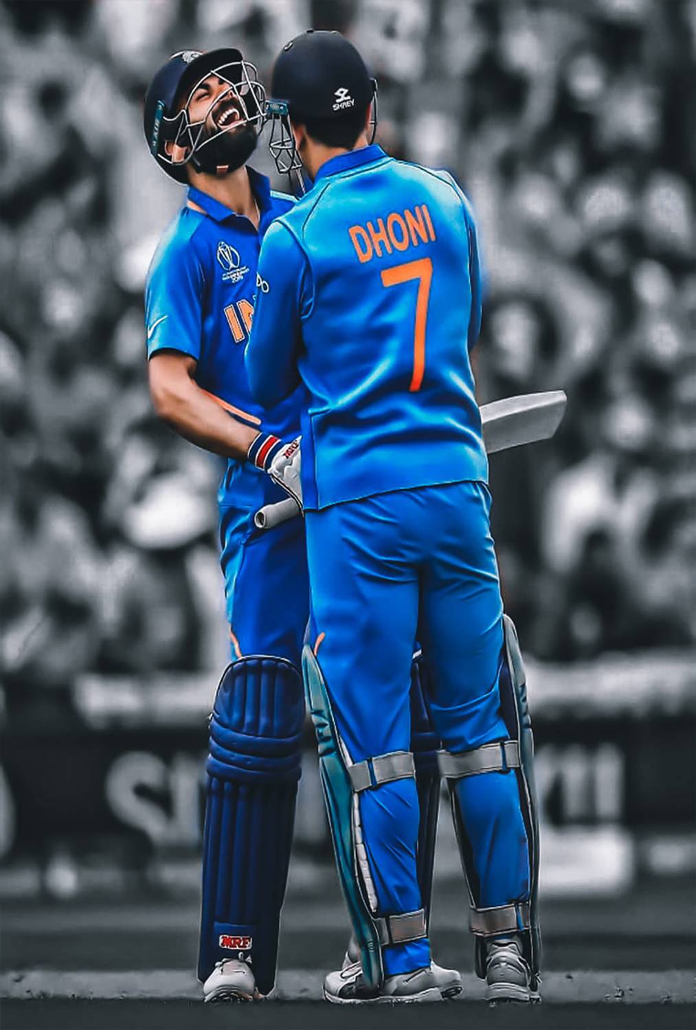 1013x1500 M S Dhoni virat kohli wall poster vinyl sticker self adhesive size 12x18 inch 3D Poster 3D Poster posters in India art, film, design, movie, music, nature and