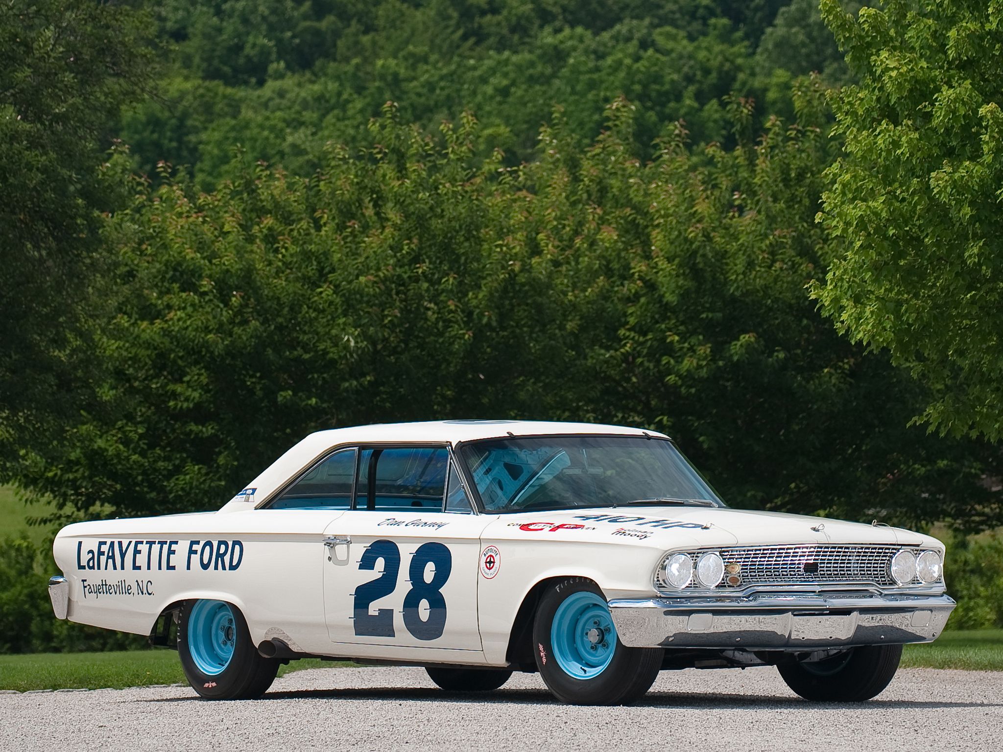 2048x1536 Desktop wallpaper: Vehicles, Race Car, Ford Galaxie 500 Xl 427 Lightweight 4K free download for PC. 530057
