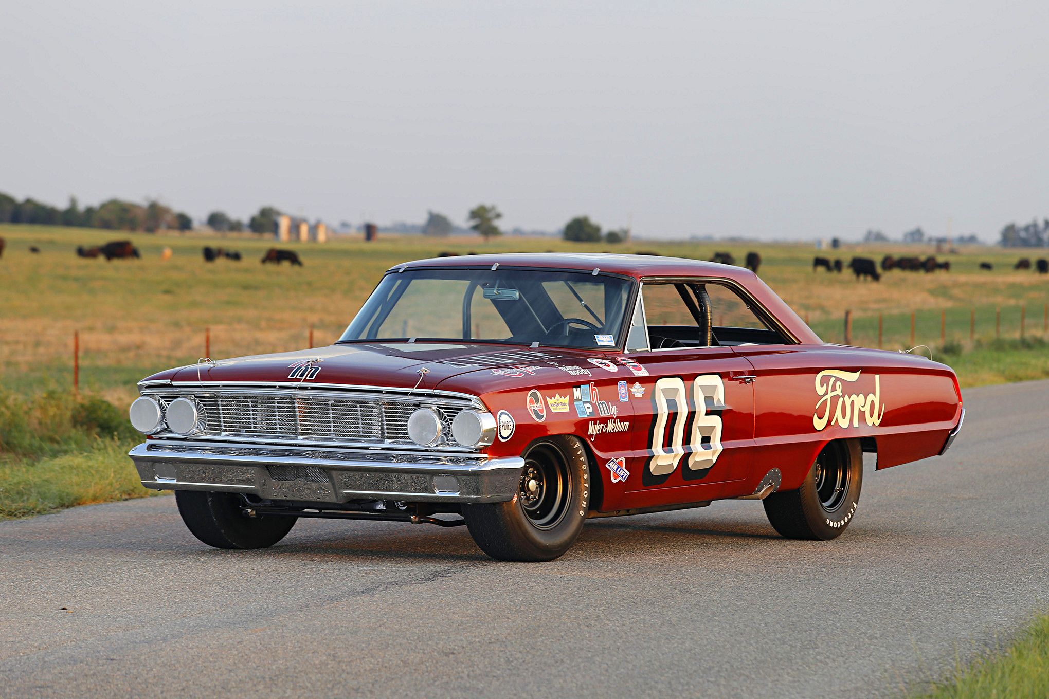 2040x1360 Download NASCAR Ford Galaxie 500 Club Victoria Vehicle Ford Galaxie 500 HD Wallpaperx1360