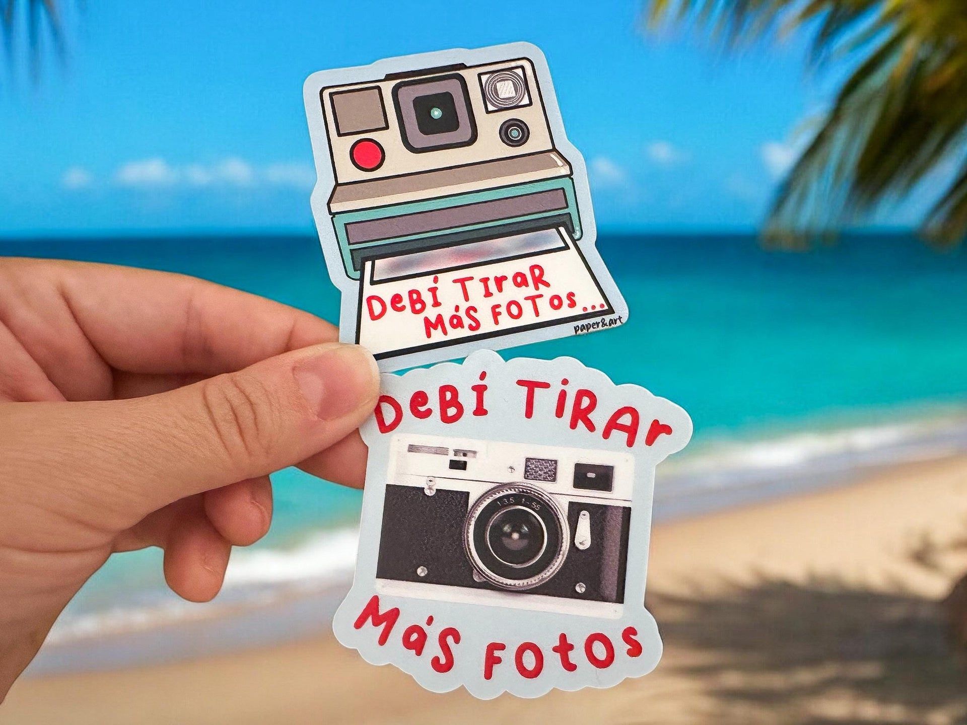 1920x1440 Debí Tirar Más Fotos Camera Sticker. Bad Bunny Inspired PR Decal